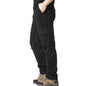 Large Pocket Loose Overalls Men's Outdoor Sports Jogging Tactical Pants Elastic Waist Pure Cotton Casual Work Pants NovaCart