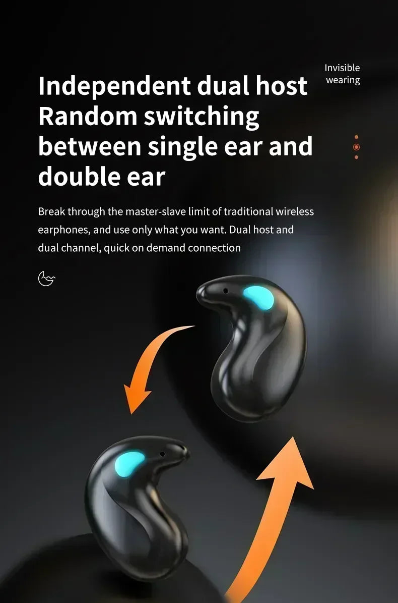 TWS Earphones Wireless Earphones Headphones Noise Reduction Sport Game Sleep Bluetooth Earbuds for all smartphones NovaCart