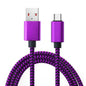 USB Type C Cable Date Sync 2.4A Fast 1M 2M 3M Charging Nylon Braided Wire Charger Cable For Samsung Huawei Android Mobile Phone Pi-Mart