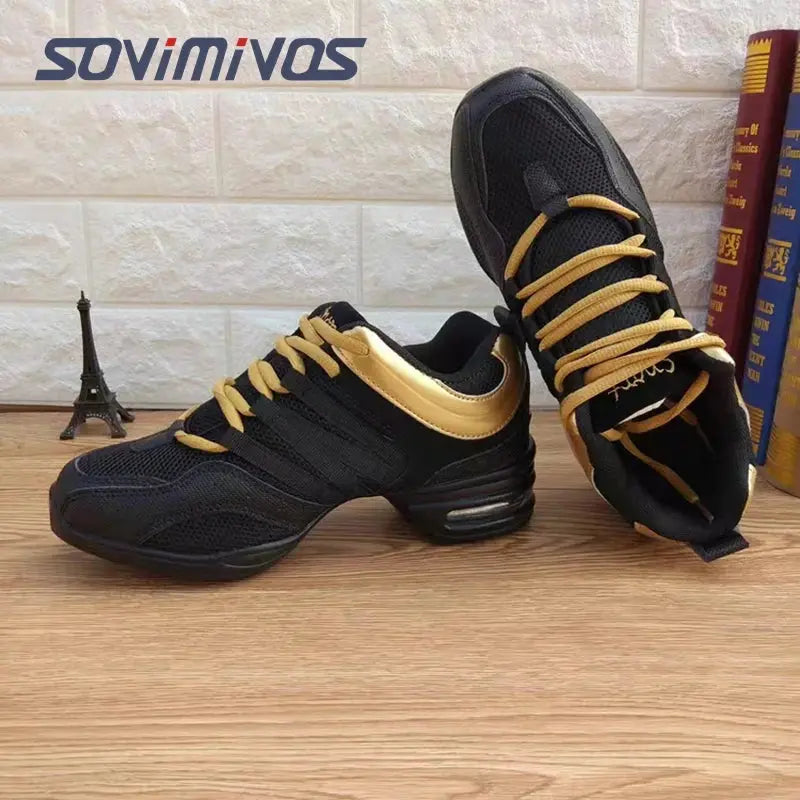 Women's Dance Shoes Soft Outsole Woman Breath Jazz Hip Hop Shoes Sports Sneakers Ladies Girl's Modern Jazz Dancing Shoes for Men NovaCart