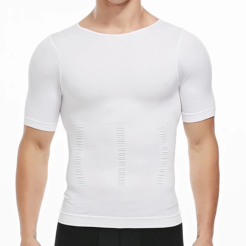 Men Weight Loss Shapewear T-Shirt Body Shaper Slimming Compression Shirts Gynecomastia Undershirt Waist Trainer Muscle Tank Tops NovaCart