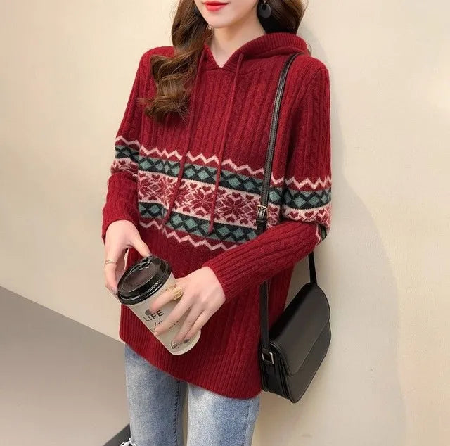 Hoodies Sweatshirt For Women Baggy Sweater Long Sleeve Korean Fashion High Quality Coat Emo Loose Ethnic Style Woman Hooded Tops NovaCart