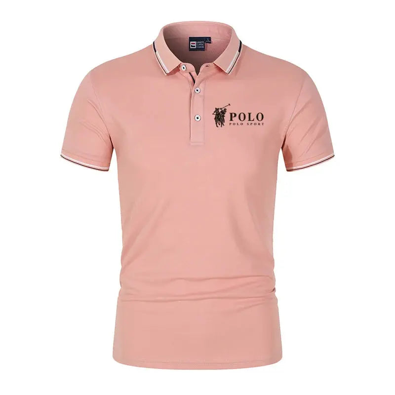 Men's premium summer polo shirt, quick drying, breathable, casual, business fashion, sports, short sleeved, men's clothing NovaCart