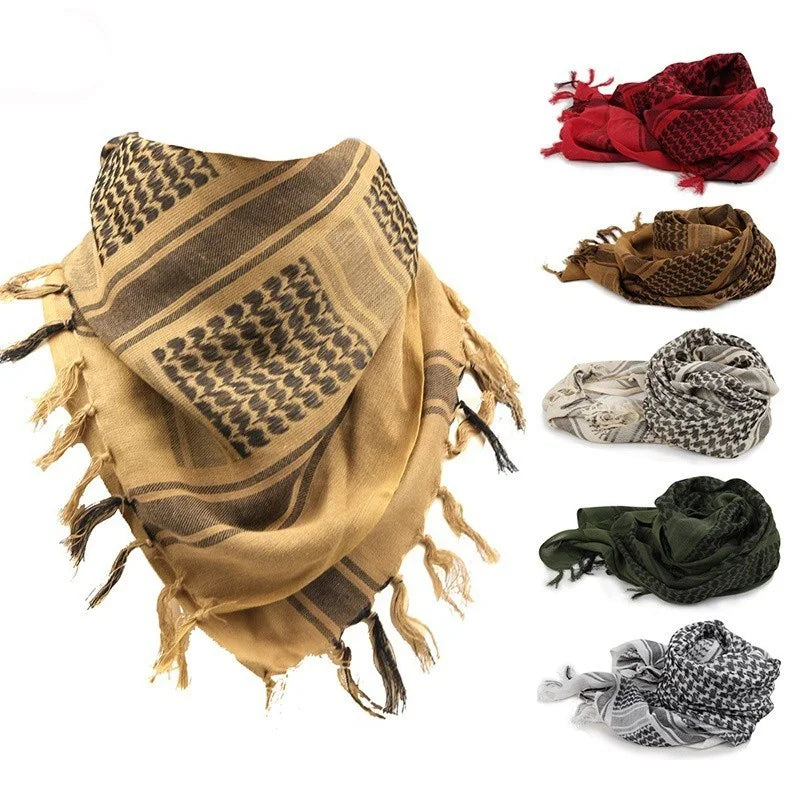 Fashion Military Fashion Lightweight Army Plaid Scarf Unisex Tactical Arab Scarf To Keep Warm Pi-Mart