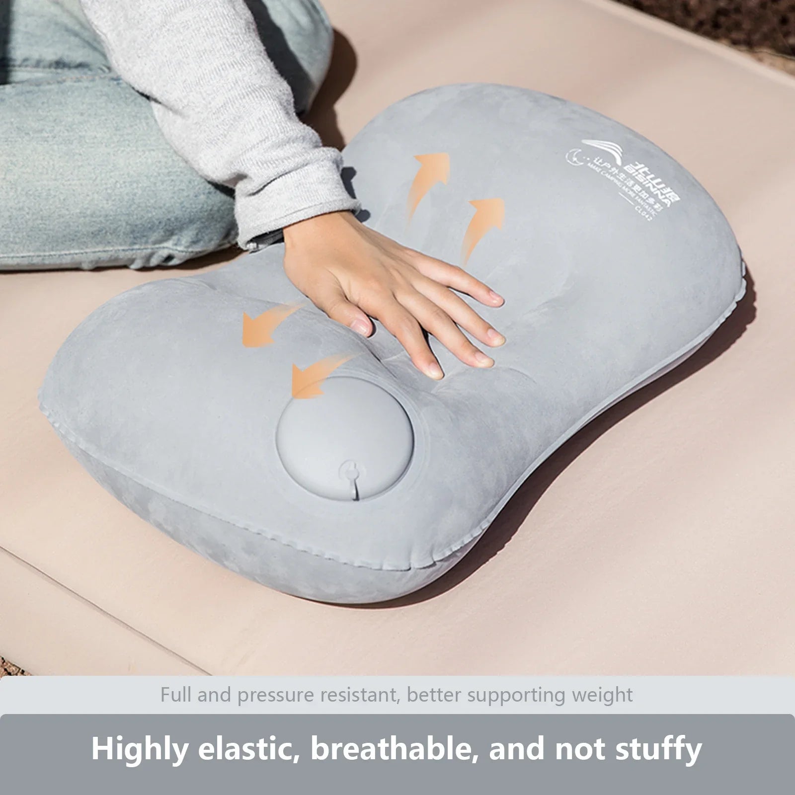 BISINNA Camping Inflatable Pillow Portable Ultralight Travel Hiking Air Sleeping Pillow for Neck and Lumbar Support Pi-Mart