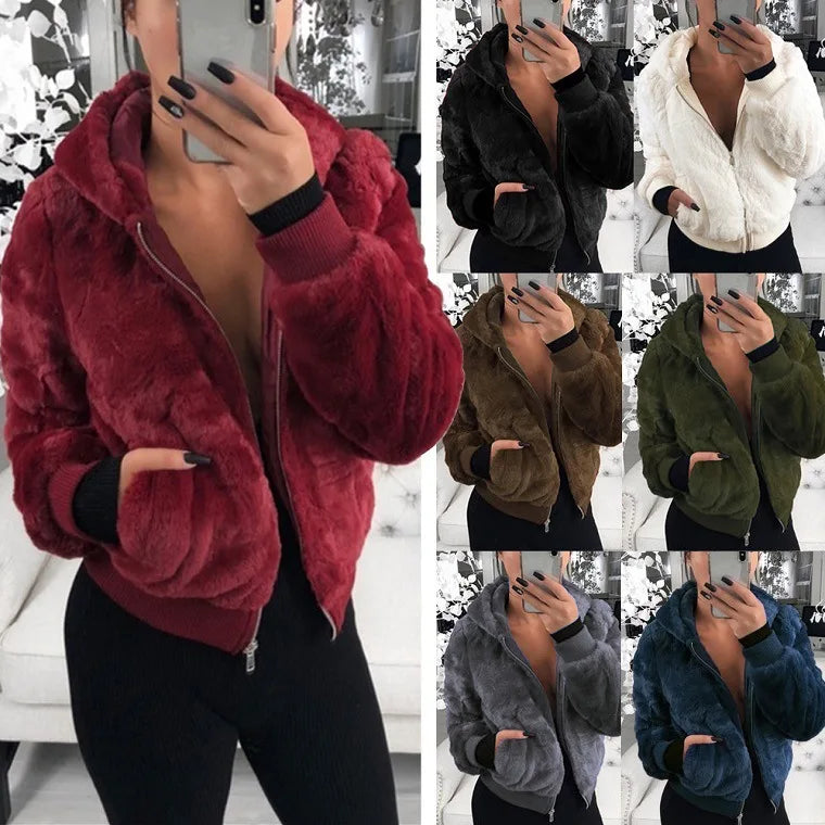 Hoodies Women Clothing Streetwear 2025 Autumn Winter Spring New Fashion Versatile Casual Solid Long Sleeves Coat for Female NovaCart