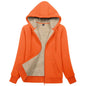 Sherpa-Lined Fleece Zip-Up Hoodie Jacket Women FitiqueFit