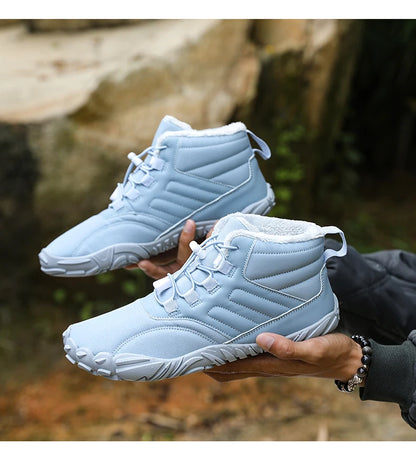 Snow Boots Men Winter Shoes Barefoot Ankle Boots 36-46 Couple Snow Shoes Outdoor Hiking Shoes Fur Warm Plush Boots NovaCart