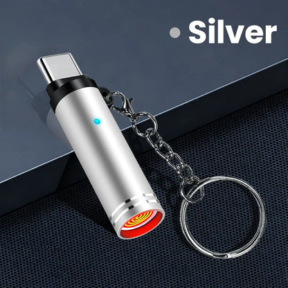 Mini Type C Mobile Phone Cigarette Lighter Air Blowing Cigarette Lighter Outdoor Safety USB C Lighter Adapter For iPhone 17 Pro Pi-Mart