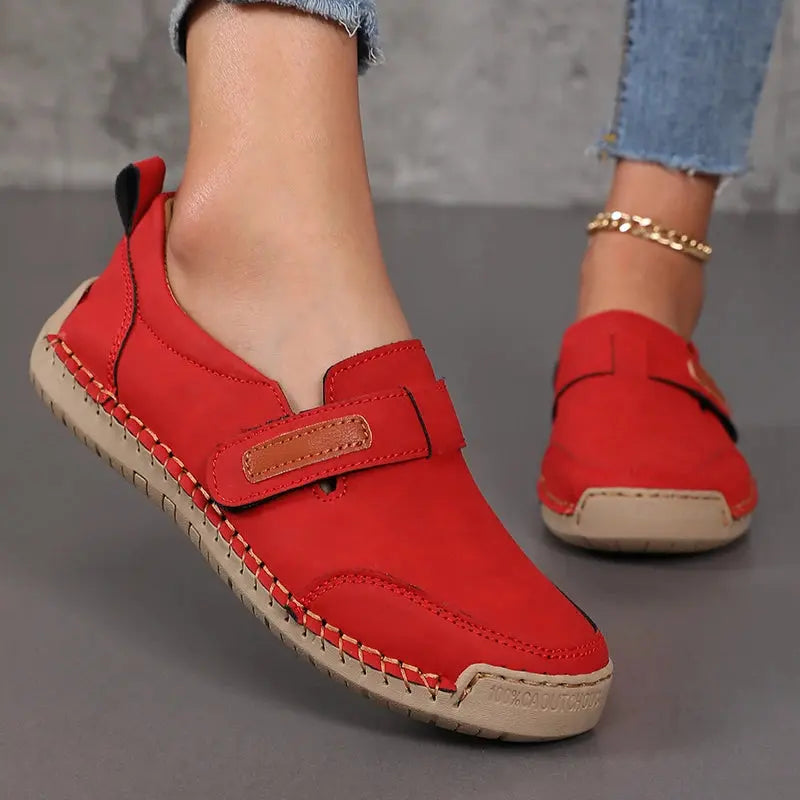 Handmade Leather Women Shoes Casual Comfortable Slip on Loafers Women Leather Shoes Moccasins Walking Shoes Summer Direct Sales NovaCart