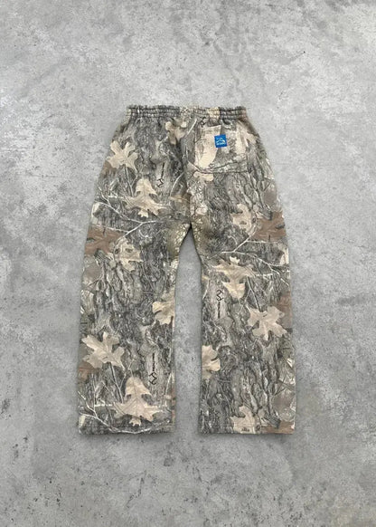 Y2K Retro SweatPants Camouflage Pattern Print Streetwear Men harajuku Street Hip Hop Unisex Oversized Casual Camo Baggy Trousers NovaCart