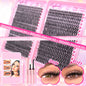DIY Lash Extension Kit Clusters Individual Eyelashes Kit 9-16mm with Bond and Seal Wispy Natural Mange Lashes NovaCart