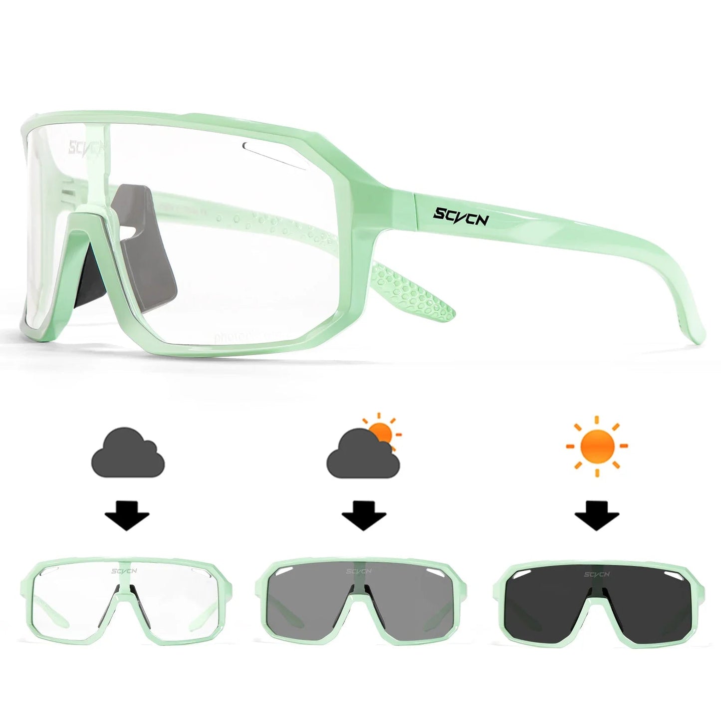 SCVCN New Cycling Glasses Bike Sunglasses Men UV400 Eyewear Outdoor Sports MTB Goggles Bicycle Women Riding Hiking Sunglasses Pi-Mart
