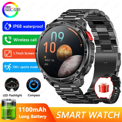 2026 New T-Rex3 Pro 1100mAh Battery Smart Watch GPS path 5ATM Waterproof Sports Run tracker Outdoors Compass Military Smartwatch NovaCart