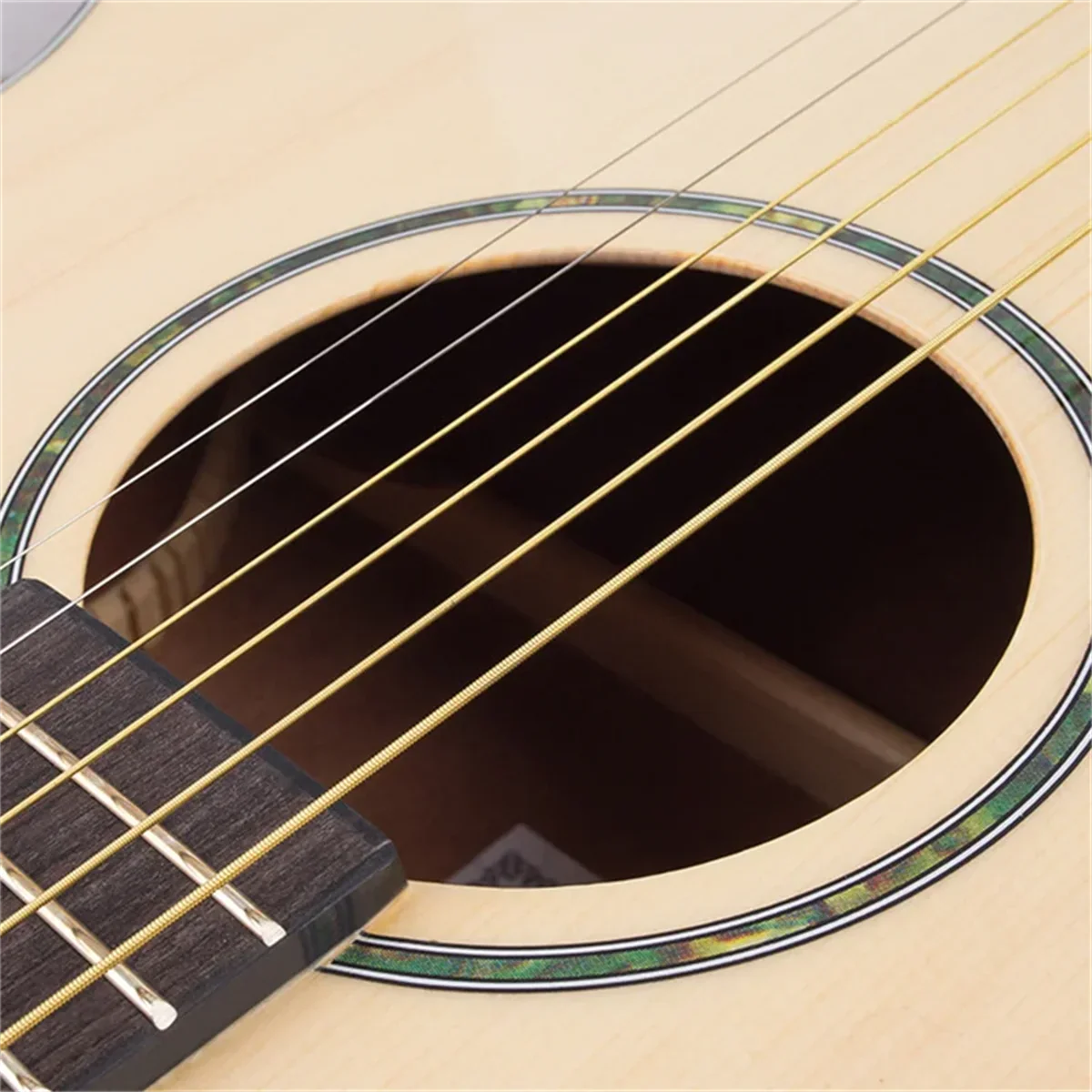 Miwayer  Acoustic Guitar Strings - High Carbon Steel Core, Rust-Resistant & Long-Lasting, Bright & Balanced Tone Pi-Mart