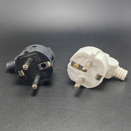 3 Pcs 4.8mm EU Schuko, Replaceable & Rewireable 250V 16A IP44 Socket Connector For Power Extension Cable Pi-Mart