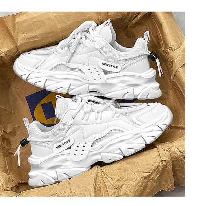 Men's Shoe Breathable Thick Soled Casual Sneakers Outdoor Running Four Seasons New Tennis Men Soft Soles Comfort Male Sneakers NovaCart