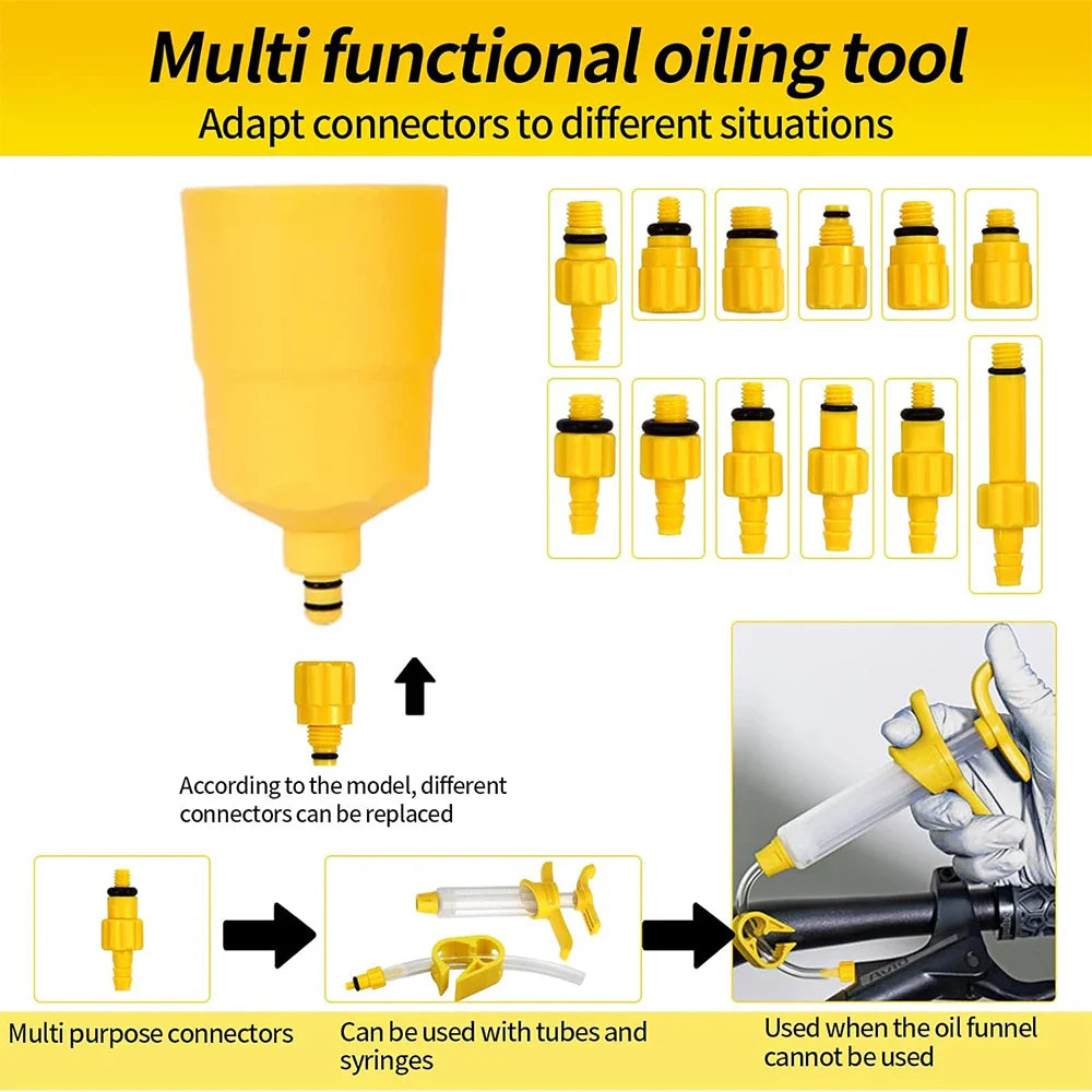 Bicycle Brake Mineral Oil 60ML Bike Hydraulic Disc Brake Oil Bleed Kit For SHIMANO TEKTRO SRAM NUTT Series Brake Repair Tools Pi-Mart