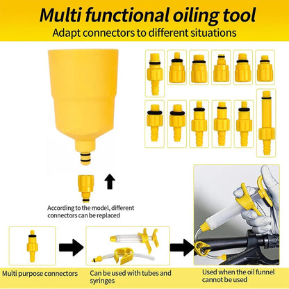 Bicycle Brake Mineral Oil 60ML Bike Hydraulic Disc Brake Oil Bleed Kit For SHIMANO TEKTRO SRAM NUTT Series Brake Repair Tools Pi-Mart
