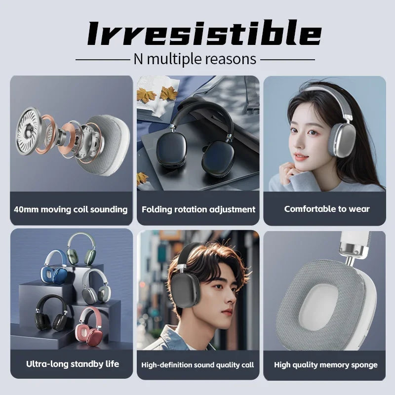 2025 NEW Air Max Bluetooth Headphones Earphone Wireless Headsets Stereo Surround Gaming Earbuds For Iphone Xiaomi Samsung Phone NovaCart
