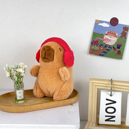 Cute Capybara Plush Toy Hoodie with Wings Simulation Doll Small Size Stuffed Animals Anime Fluffty Toy Birthday Party NovaCart