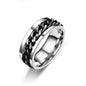 Spinning Anxiety Rings Free Shipping Items For Men Titanium Steel Rotatable Chain Fidget Joint Ring Jewelry Anillos De Hombres NovaCart