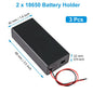3pcs 18650 Battery Holder with Wire 3.7V,7.4V, 11.1V, 14.8V 18650 Battery Holder Box for Battery storage charging Pi-Mart