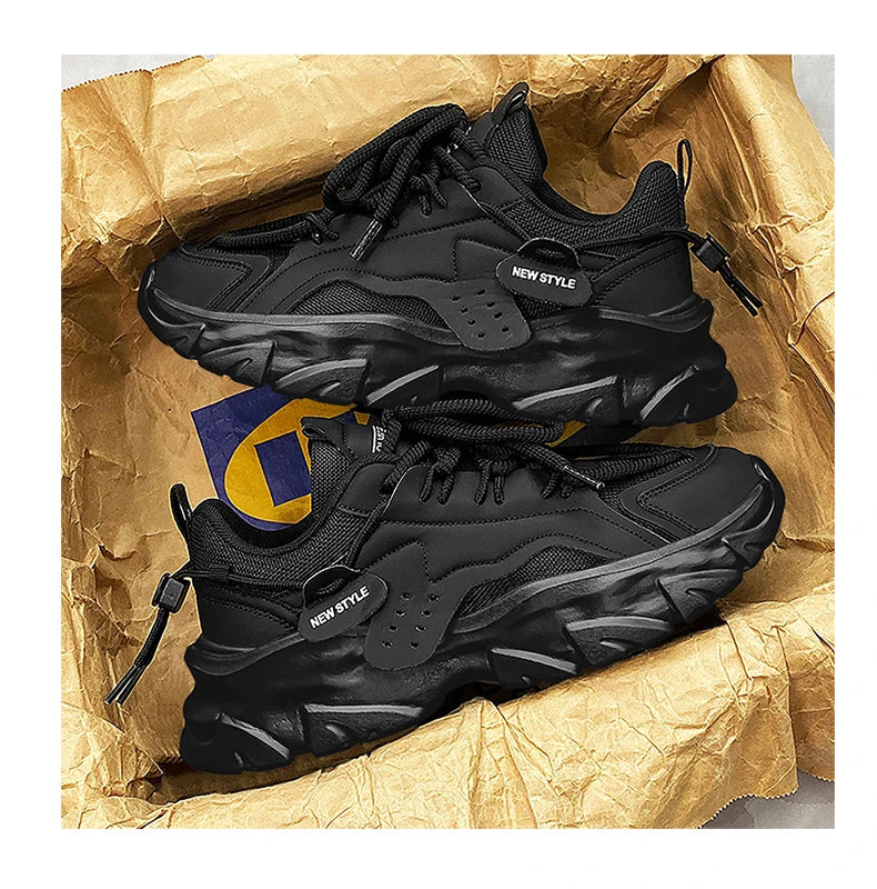 Men's Shoe Breathable Thick Soled Casual Sneakers Outdoor Running Four Seasons New Tennis Men Soft Soles Comfort Male Sneakers NovaCart