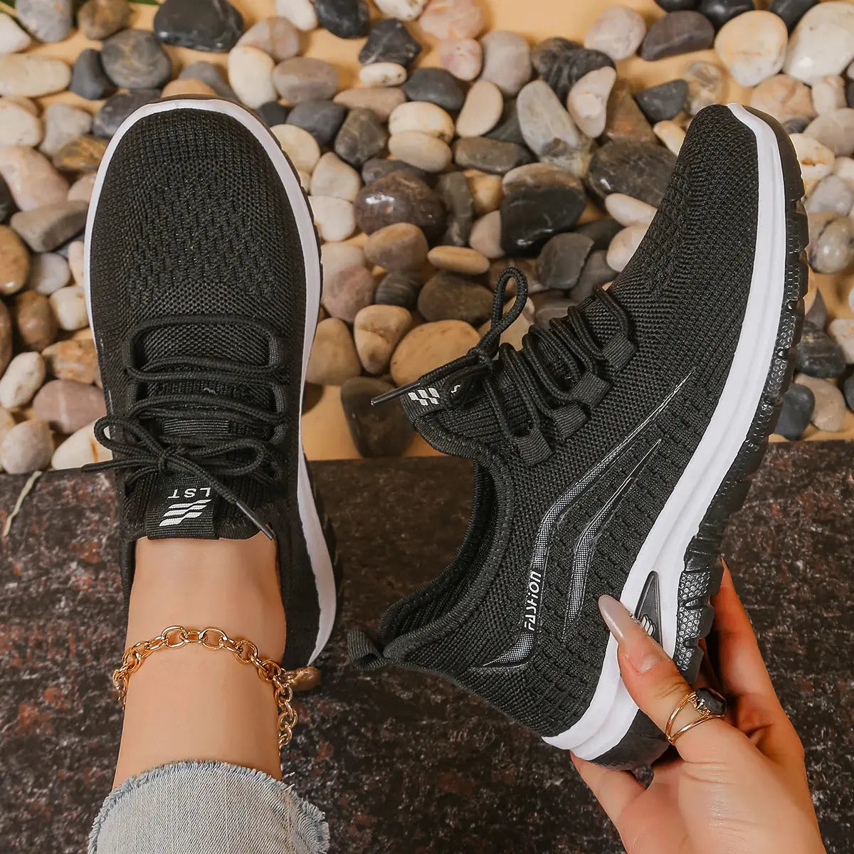 Women's shoes, soft soles, not tired feet,summer sneakers platform shoes, flying weaving, breathable women's sneakers shoes NovaCart