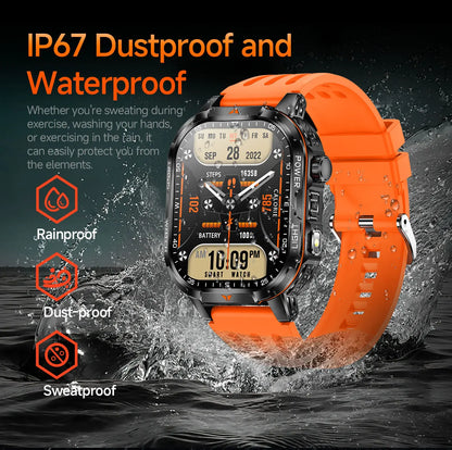 2026 New Men Sport Smart Watch 2.01" HD Screen Bluetooth Call 1400mAh Fitness Tracker Heart Rate/Sleep Monitor for Android IOS NovaCart