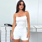 Solid Sleeveless Playsuit Club Streetwear
