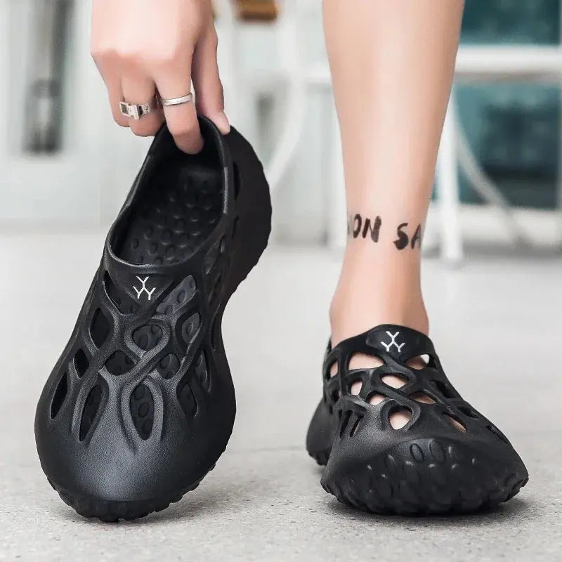 Summer Men Sandals Light EVA Men's Casual Shoes Hole Shoes Clogs Lovers Home Garden Outdoor Male Beach Flat Slippers Big Size NovaCart
