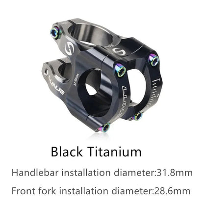 MTB Road Bike Stem CNC Mountain Bicycle Bridge Short Power 31.8mm High Strength Climbing Riser Pi-Mart