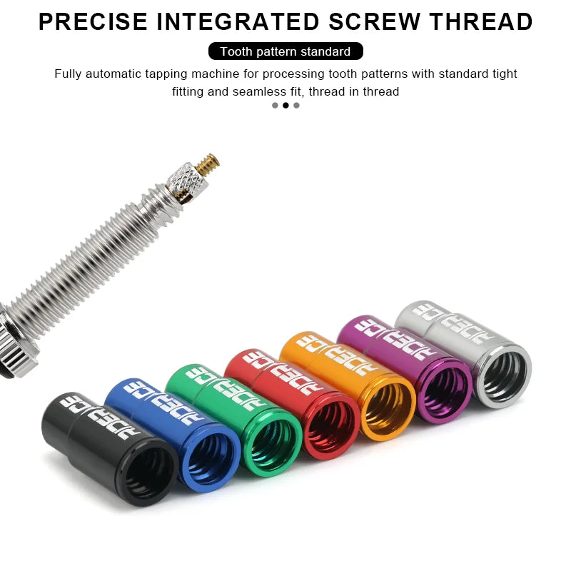 2/4/10Pcs Bicycle Tire Valve Cap Dustproof Lightweight Aluminum Alloy MTB Road Bike Tube Tyre Gas Nozzle Cover For FV Presta Pi-Mart