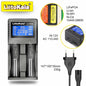 LiitoKala Lii-PD4/PD2 AC PD Charger LCD Fast Charging 4/2-Bay for 21700/18650/AA/AAA Multi-Protection Auto-Detect Pi-Mart
