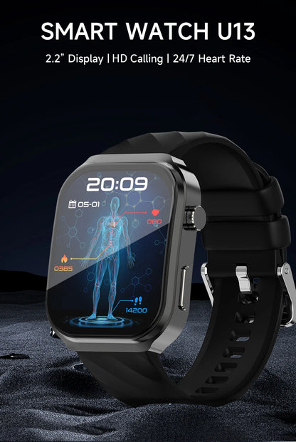 LIGE New Blood Lipid Uric Acid Analysis Health Smart Watch For Men Women Blood Pressure Blood Oxygen Clock Call Smart Watch 2026 NovaCart