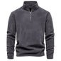 AIOPESON Brand Quality Thicken Warm Fleece Jacket for Men Zipper Neck Pullover Men's Sweatshirt Soft Shell Mens Jacket NovaCart