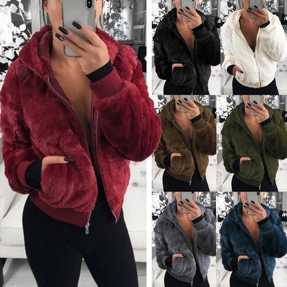 Hoodies Women Clothing Streetwear 2025 Autumn Winter Spring New Fashion Versatile Casual Solid Long Sleeves Coat for Female NovaCart
