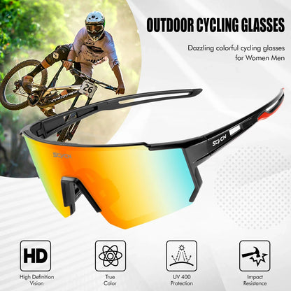 SCVCN New Outdoor Cycling Sunglasses Men Road Driving Bike Glasses  Sports Mountain Climbing Women Bicycle Cycling UV400 Goggles Pi-Mart