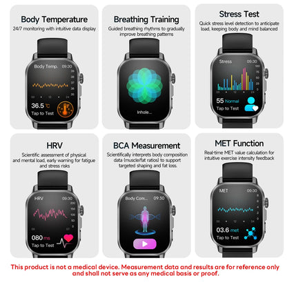 2026 New Model Uric Acid & Lipid Health Analysis Smart Watch Men ECG+PPG Bluetooth Call 2.01-inch Flashlight Smartwatch Women NovaCart