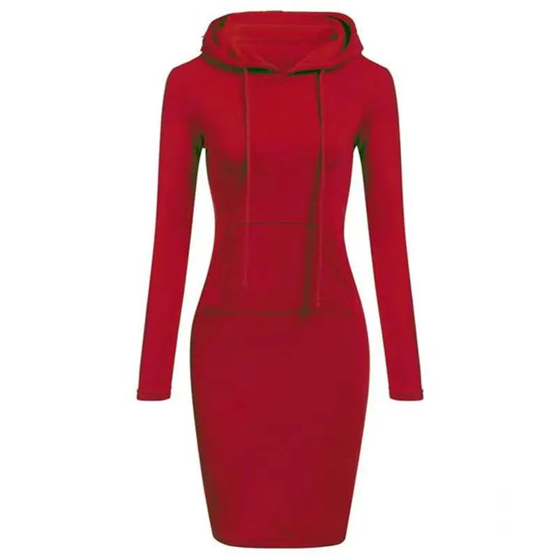 Ladies Dress Autumn Women Hooded Dresses Hoodies Women Sweatshirts Women Hoodies Dress Tops Ladies Clothing NovaCart