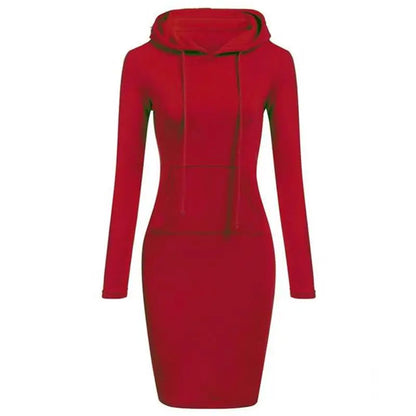 Ladies Dress Autumn Women Hooded Dresses Hoodies Women Sweatshirts Women Hoodies Dress Tops Ladies Clothing NovaCart