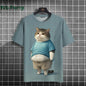 Cat Print shirts - Y2K Graphic T-Shirt FitiqueFit