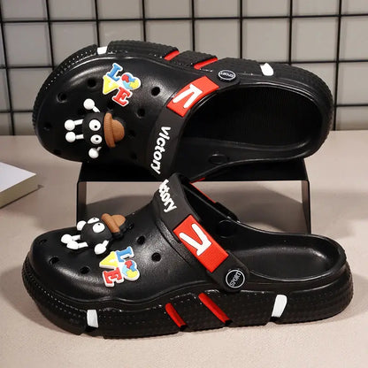 Hole Shoes Men's Summer Ligtweight EVA Trend Home Sandals Clogs Shoes Men Baotou Slippers Outdoor Comfortable Sandals Size 36-50 NovaCart