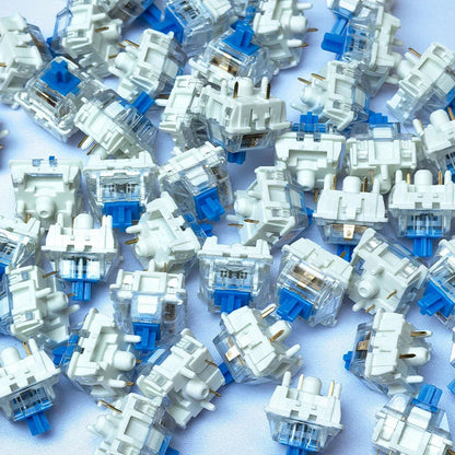20-100pc Mechanical Keyboard Switches Blue Red Brown Switch Customizable Hot-Swappable 3 Pins Cross Stem for Mechanical Keyboard Pi-Mart