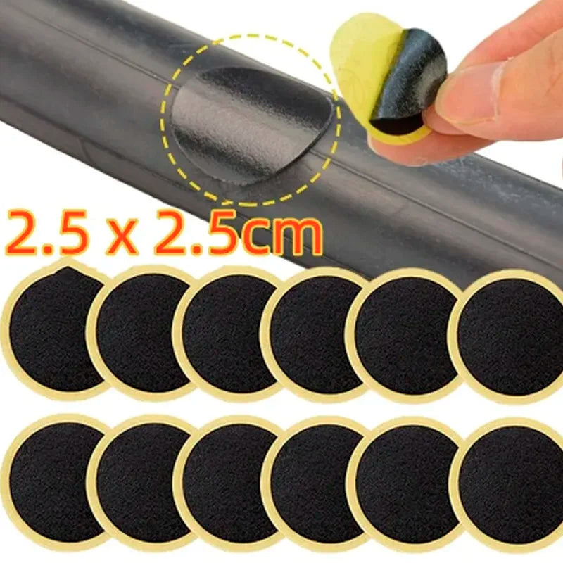 Glue-free Bicycle Tire Patches Kit Quick Repair Adhesive Quick Drying Tyre Protection Patch for Bike Repair Accessories Pi-Mart