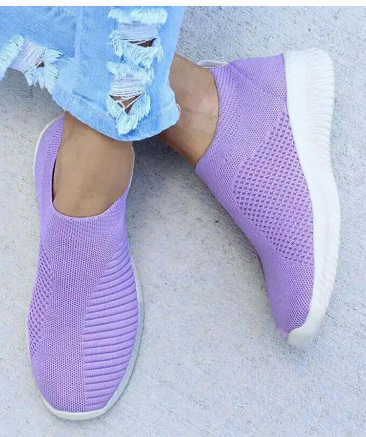 Women's Sneaker Slip On Women Sneakers Breather White Shoes Women Casual Sneaker Sports Shoes Comfortable Vulcanize Shoes Female NovaCart