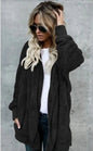 Double Fleece Plush Hooded Cardigan Jacket Women FitiqueFit