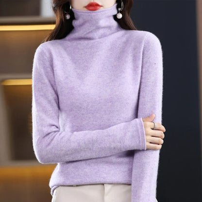 New 100% Merino Wool Turtleneck Cashmere Sweater