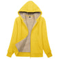 Sherpa-Lined Fleece Zip-Up Hoodie Jacket Women FitiqueFit